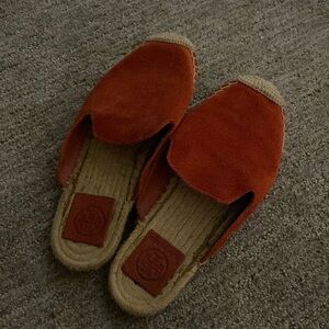 Tory Burch Suede Red Sandals